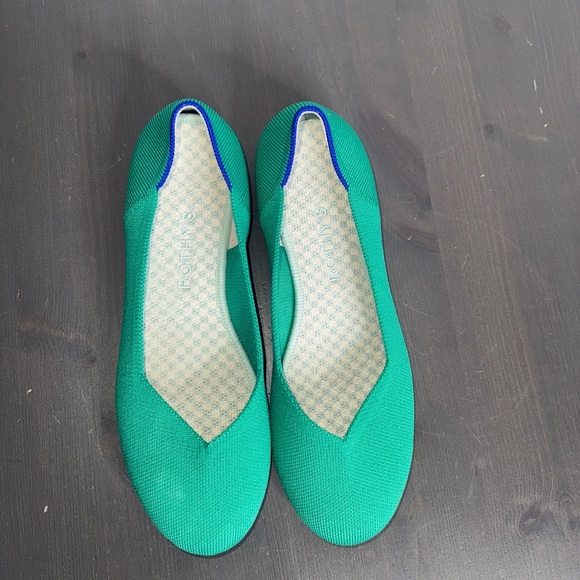 Rothy’s Calypso Blue Green Turquoise Teal Flats - Picture 1 of 6